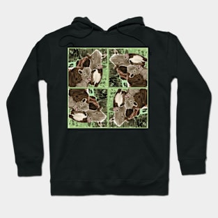 Watercolor Cows in All Directions Hoodie